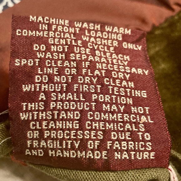 Victorian Heart Company quilted brown velvet throw pillow covers Boho Chic three - Picture 10 of 10